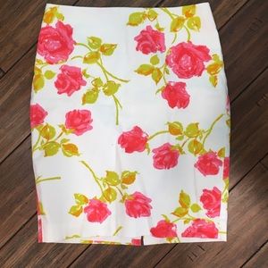 Floral Pencil Skirt